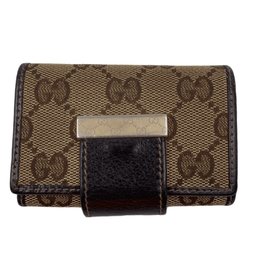 Authentic Gucci GG 6-ring key holder